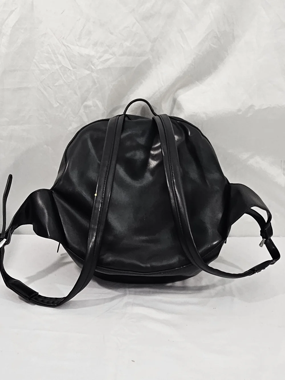 Black Pig Face Round Backpack - Cute Novelty Women's Backpack #298
